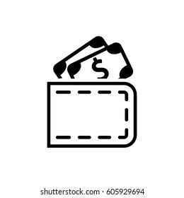 wallet icon stock vector illustration