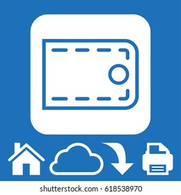 wallet icon stock vector illustration