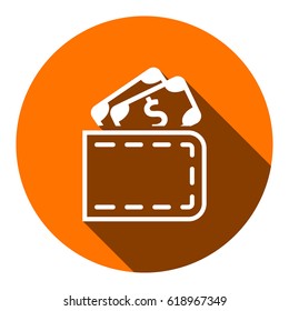 wallet icon stock vector illustration