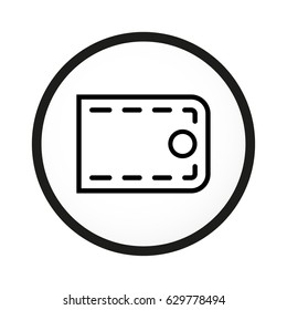 wallet icon stock vector illustration