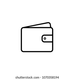 Wallet icon style vector
