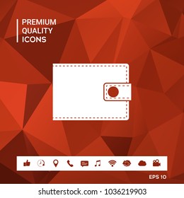 Wallet icon symbol
