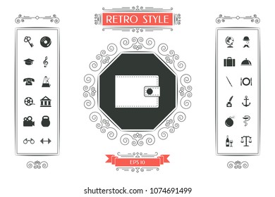 Wallet icon symbol