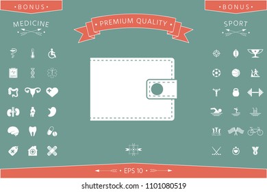 Wallet icon symbol Wallet icon symbol