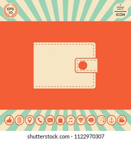 Wallet icon symbol