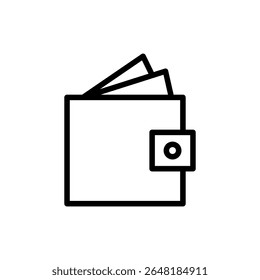 Wallet icon symbol for apps and websites. wallet sign and symbol