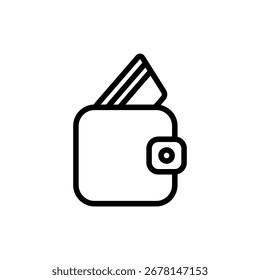 Símbolo del icono de la cartera para los App y los Sitios web. signo y símbolo de la cartera