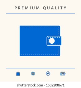 Wallet icon symbol. Graphic elements for your design
