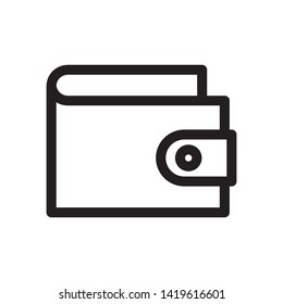 wallet icon symbol sign, vector, eps 10
