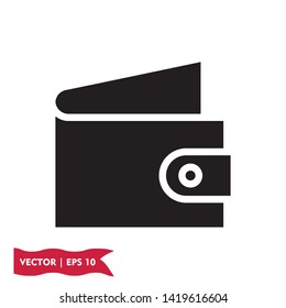 wallet icon symbol sign, vector, eps 10