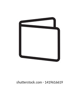 wallet icon symbol sign, vector, eps 10