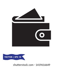 wallet icon symbol sign, vector, eps 10