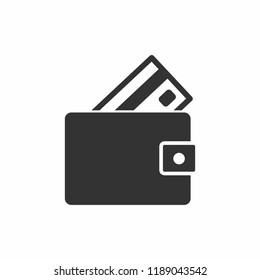 Wallet Icon Symbol vector