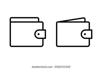 Icono de la cartera. Símbolo de la cartera Vector