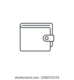 Wallet icon symbol vector illustration isolated on white background