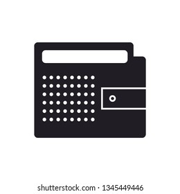 Wallet Icon, Wallet symbol for your web site design, logo, app, Vector illustration