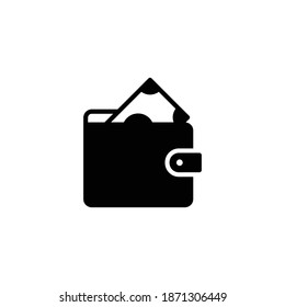 Wallet icon, Wallet symbol for your web site