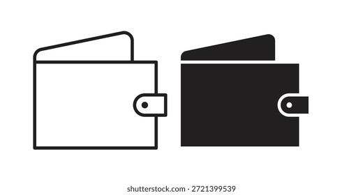 Wallet icon for template. Icon vector graphic set