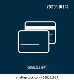 wallet icon trending style lines
