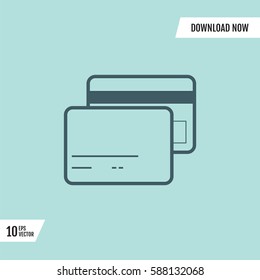 wallet icon trending style lines
