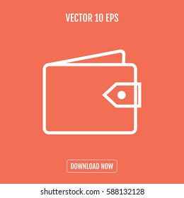 wallet icon trending style lines
