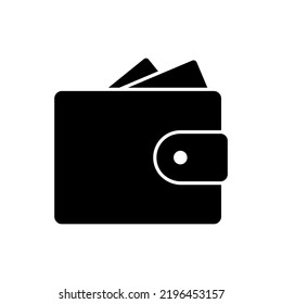 Wallet icon in trendy design isolated on white background. Wallet symbol for your web site design, logo, app, UI. Vector illustration