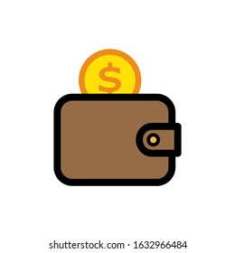 Wallet Icon In Trendy  Design Vector Eps 10