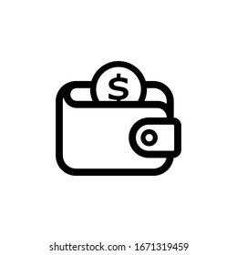Wallet Icon In Trendy  Design Vector Eps 10