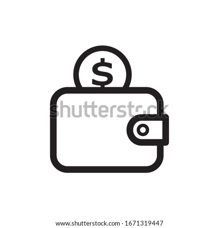 Wallet Icon In Trendy  Design Vector Eps 10