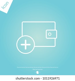 Wallet Icon in trendy flat style isolated on grey background. Wallet symbol for your web site design, logo, app, UI. Vector illustration, EPS10.