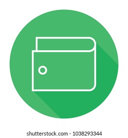 Wallet Icon in trendy flat style