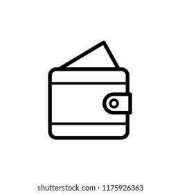 Wallet Icon in trendy flat style isolated on white background. Wallet symbol for your web site design, logo, app, UI. Vector illustration.