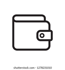 wallet icon in trendy flat style 