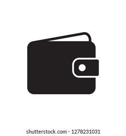 wallet icon in trendy flat style 