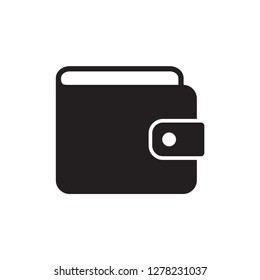 wallet icon in trendy flat style 