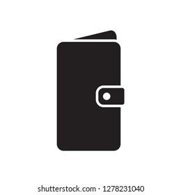 wallet icon in trendy flat style 