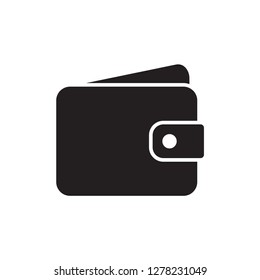 wallet icon in trendy flat style 