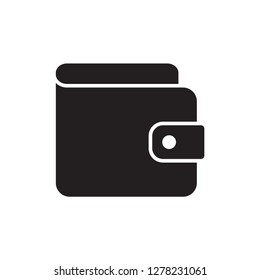 wallet icon in trendy flat style 