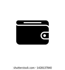 Wallet Icon in trendy flat style isolated on white background