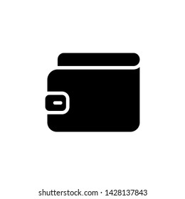 Wallet Icon in trendy flat style isolated on white background