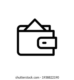 Wallet Icon in trendy flat style isolated, Wallet symbol for your web site design, logo, app, UI. Vector illustration, Wallet Line Icon, Modern wallet line icon