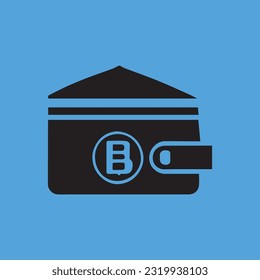 Icono de cartera en un fondo aislado de moda de estilo plano. Símbolo de cartera para el diseño de su sitio web, logotipo, aplicación, interfaz de usuario. Ilustración del vector, EPS10.