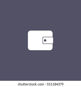 Wallet Icon in trendy flat style
