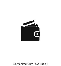 Wallet Icon in trendy flat style isolated on white background. Wallet symbol for your web site design, logo, app, Vector illustration, EPS10.