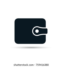 Wallet Icon in trendy flat style isolated on white background. Vector.