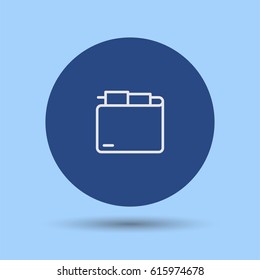 Wallet icon in trendy style