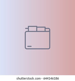 Wallet icon in trendy style