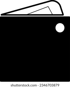 Wallet Icon, True Black Icon