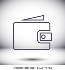 Wallet Icon vector 10eps