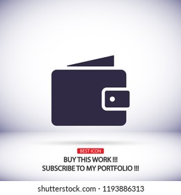 Wallet Icon vector 10eps